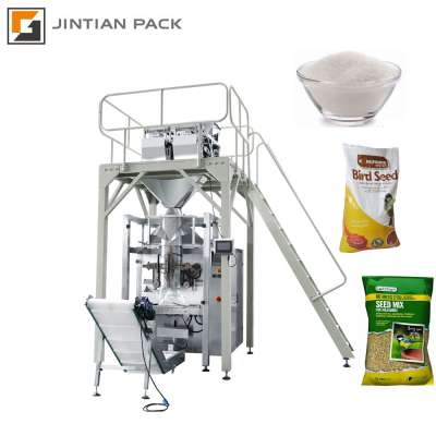 Fully automatic grain rice animal food weighing packing machine