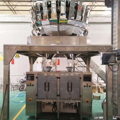 CE marked high automatic Twin Type Vertical Form Fill Seal Machine For Cornflakes Gummy Candy Extruding Snacks Packing Machine